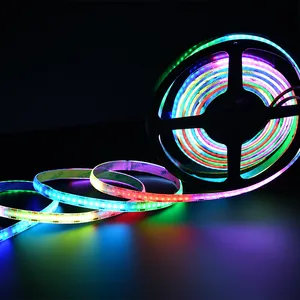 High Density 5m Dc5v Digital Rgb Colorful Flexible Cob Led Strip1008leds/m Addressable Rgb ic COB Led Light Strip thumbnail-2