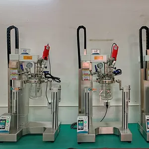 AMM-5S LAB VACUUM MIXING DISPERSING REACTOR-Mixing of Battery Slurry in Chemical Laboratory thumbnail-5