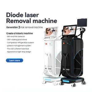2024 Latest Artificial Intelligence Skin Detection System Compressor Refrigeration Diode Laser Hair Removal Machine thumbnail-3