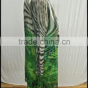 Chiffon Printed Blouse for Middle Aged Women thumbnail-3