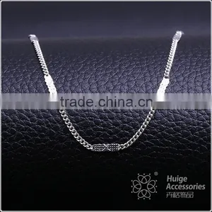 Fashion Jewelry Rhodium Plated Cheap Mesh Chain Necklace thumbnail-1