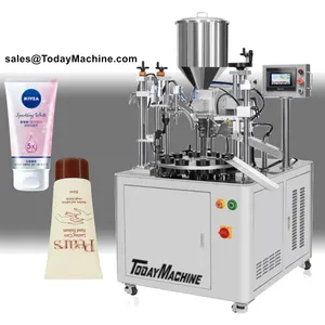 Automatic Body Hand Cream Ultrasonic Filling Sealing Machine for Cosmetics Soft Tubes thumbnail-4