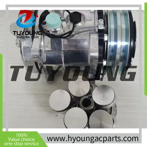 Sanden 5h14 Auto ac Compressor SD 508 12v 2pk Vertical Oil Inlet thumbnail-1