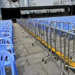 6ft Hot Sale Security Portable Steel Construction Safety Barriers and Concert Crowd Control Barricade thumbnail-5