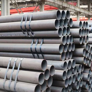 Precision Carbon ERW Welded Round Pipe, Black Carbon Steel Tube for Mechanical Parts & Equipment Frames thumbnail-5