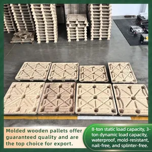 Export-Grade Molded Wood Pallet (Fumigation-Free) — ISPM 15 Certified — 4-Way Entry thumbnail-4
