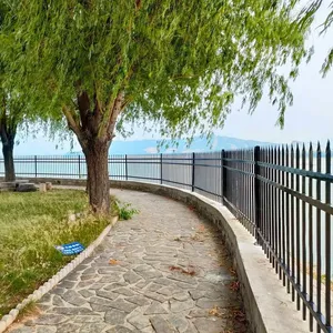 Decorative Galvanized Steel Ornamental Fence Panel for Garden and Pedestrian Guardrail thumbnail-5