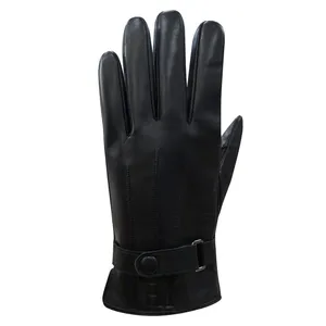 Factory Custom Hot Sale Goat Sheep Skin Leather Glove High Quality Breathable Glove Hands Warm thumbnail-2
