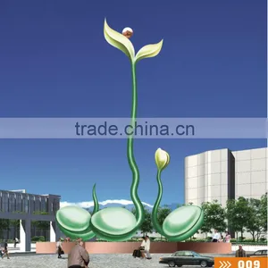 Modern Large Stainless Steel 304 Arts Sculpture for Urban Decoration thumbnail-1