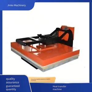 Jinke Machinery Top-sliding Pneumatic Dual-station Heat Transfer Machine, High Flexibility for Fabric Printing thumbnail-1