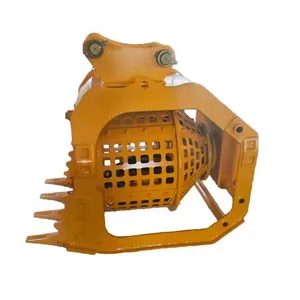Excavator Trommel Screen Bucket 5 Ton With Bolted Screen Plates and Pin On Mount thumbnail-2