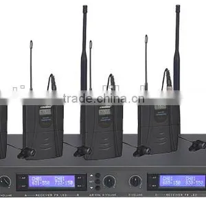 OK-8004 UHF/PLL 4 Channel Receiver With Wireless Clip thumbnail-1