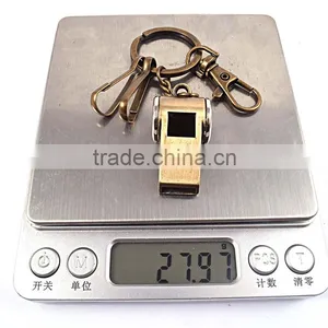 China Supplier Cheap Alloy Whistle Keychain thumbnail-5