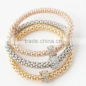 New European Style Exaggerated Gold /Silver Metal Bracelet Fine Jewelry Set thumbnail-3