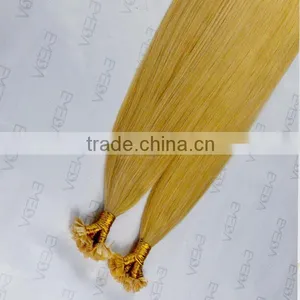 8-30" Blonde Remy Falt Tip Hair 8A Grade Hair Extension Mongolia Hair Type thumbnail-4