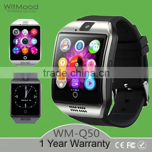 Witmood 2016 Men Smart Watch Q18 Smartwatch for Android Phone Mp3/Mp4 Facebook Twitter NFC Pedometer Camera Clock SmartWatch Quality Choice thumbnail-1
