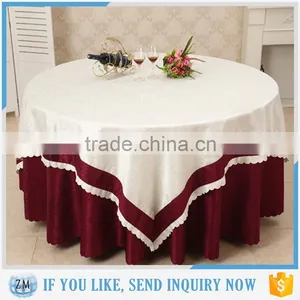Professional Cloth Cutting Table Embroidered Flower Design Table Cloth With CE Certificate thumbnail-1