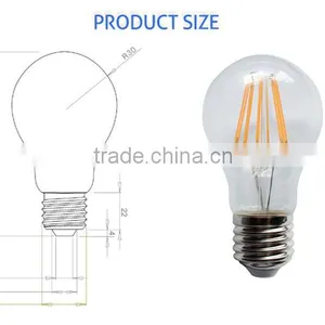 UL SAA CE GS Led Sapphire Filament 4w 6w 8w 110lm/w 120V 220V Lampe a Led Bulb thumbnail-4