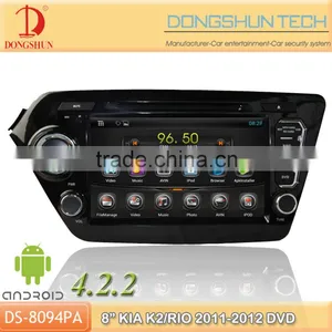 8" K2/RIO 2011-2012 Pure Android 4.2.2 Car DVD With GPS 3G/WIFI thumbnail-1