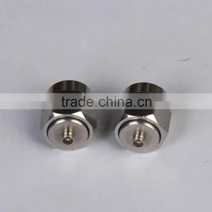 Type SMA Male Jack to IPEX Male Jack Straight RF Connector Adapter Brass thumbnail-1