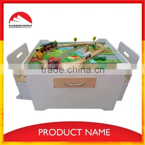 Wooden Kids Play Table and Chair Set thumbnail-2