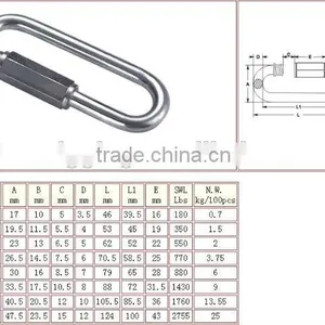 8mm Wide Jaw Quick Link, Ss316/ Wire Rope Accesory thumbnail-4