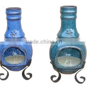 Terracotta With Glazed Fire Pot and Oven thumbnail-1