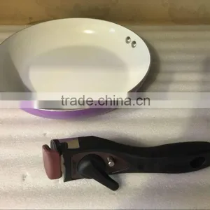 Aluminum Nonstick Removable Handle Frying Pan Cooking Pan With Bakelite Handle thumbnail-2
