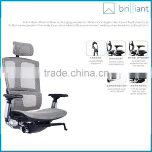 888A Modern Ergonomics High Back Mesh Fabric Office Chair With Aluminum Alloy Five-star Foot Supplier's Choice thumbnail-5