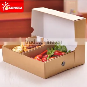Healthy Kraft Paper Platter Food Boxes thumbnail-6