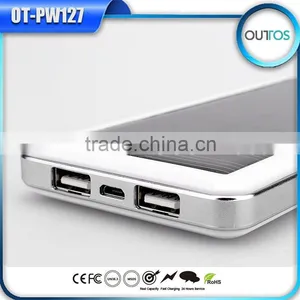 Bulk Buy From China 12000mah Power Bank Rohs Solar USB Charger for Iphone 6 thumbnail-5