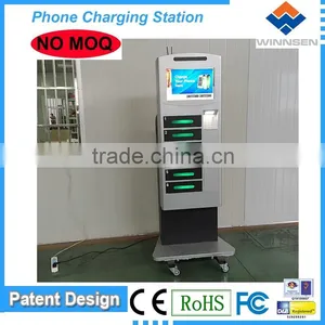 Card Operated Color Custom 6 Digital Lockers Credit Card Swiper Lockers Public Mobile Phone Charger APC-06B thumbnail-6