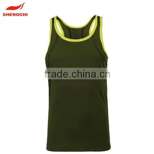 China Manufacture Blank Polyester Full Print Gym Singlets thumbnail-1