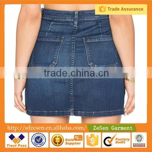 High Quality Cotton and Polyester Unlined Casual Denim Dresses for Women thumbnail-4