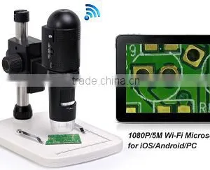 USB HD Portable 1080P Video Microscope 5M Wi-Fi Digital Microscope for Mobile Phone ISO/Android/PC Mustech Factory thumbnail-1