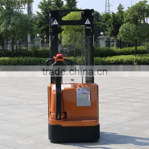 Factory Price Offer Full Electric Powered Forklift Pallet Stacker (CDD14) thumbnail-5