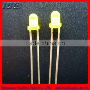 3mm Yellow Diffused Diode Led Wavelength 585-595nm thumbnail-1