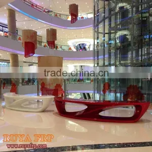 2.9M Adult Fiberglass Stool Moon Shape Modern Furniture for Indoor Mall Decoration thumbnail-1