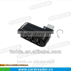180 Degree Turnable Mini COMBO Usb Hub 2.0 Card Reader thumbnail-1