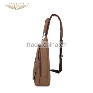 Custom Single Strap Men Canvas Sling Bags Wholesale thumbnail-5
