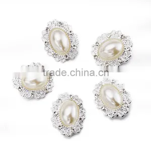 Factory Wholesale Metal Button Rhinestone Button,crystal Button,rhinestone Pearl Button thumbnail-2