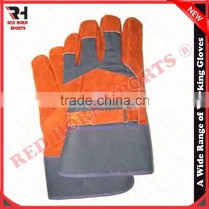 Durability Cow Split Working Gloves, Mining Gloves thumbnail-3