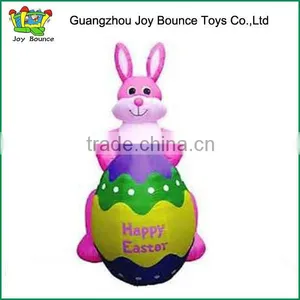 Funny Inflatable Pink Rabbit Inflatable Easter Bunny for Sale thumbnail-1