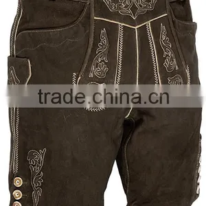 Kurze Lederhose Bertl Haselnuss thumbnail-2