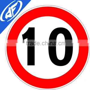 Reflective Adhesive 10 Yard Limit Road Sign thumbnail-1
