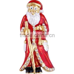 Christmas Snowman Shape Brooch for Evening Party/Xmas Gift thumbnail-1