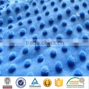 2016 Fashion Design SGS Checked Skin-friendly Print Design Wholesale Minky Dot Fabric thumbnail-1