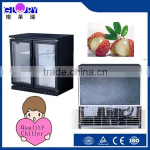 2 Glass Door Mini Beer Bottle Commercial Refrigerator Display Cabinet , Bar Beer Display Fridge Wine Cooler Electronic Chiller thumbnail-1