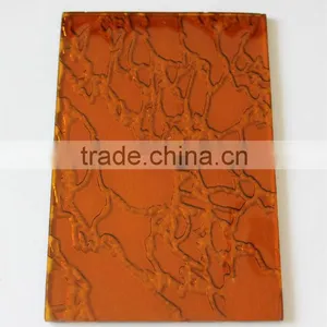 10mm Amber Patterned Glass thumbnail-1
