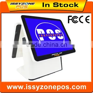 2015 New Modern Pos System Machine Touch Dual Screen Pos Systems Tablet White IZP010 thumbnail-1